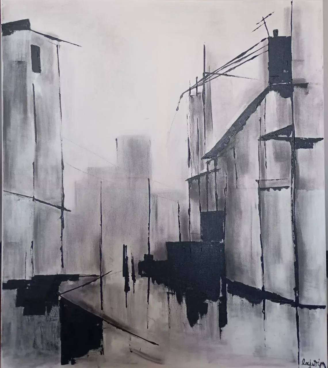 What Remains — painting by Chrysa Lampiri